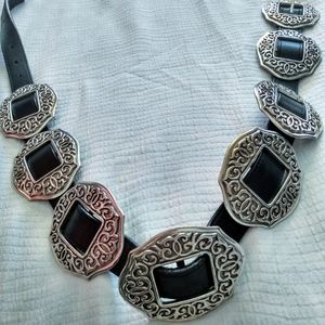 Brighton Concho Belt Scroll Pattern